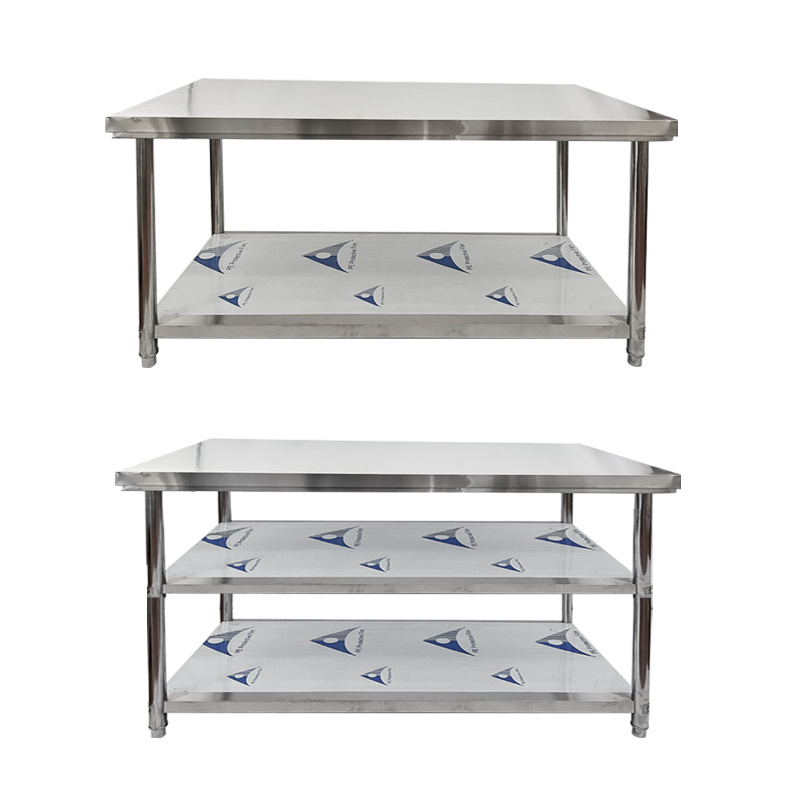 Restaurant Commercial Stainless Steel Food Prep Work Table With Under Shelf  Utility Table Kitchen Bench Top