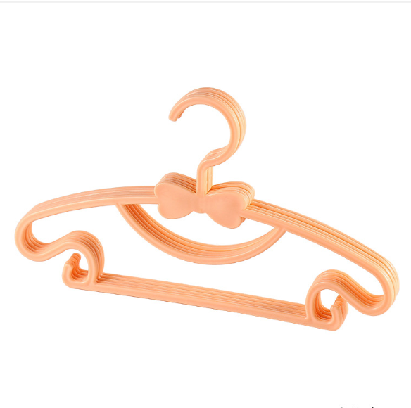 Retractable children's clothes hanger plastic baby clothes hanger drying rack drying rack