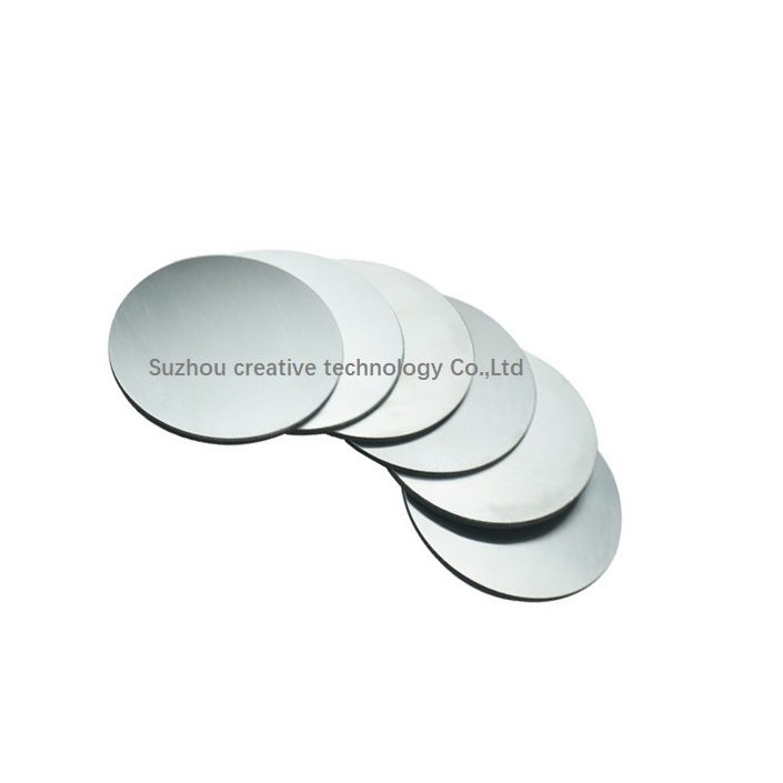 portable roller coaster Stainless Steel geometric Round Cup Coaster