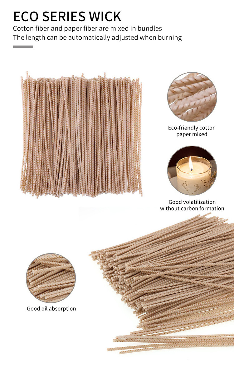 Wholesale ECO 100% Pure Cotton Smokeless Candle Wicks Candle Accessories For Candle Making