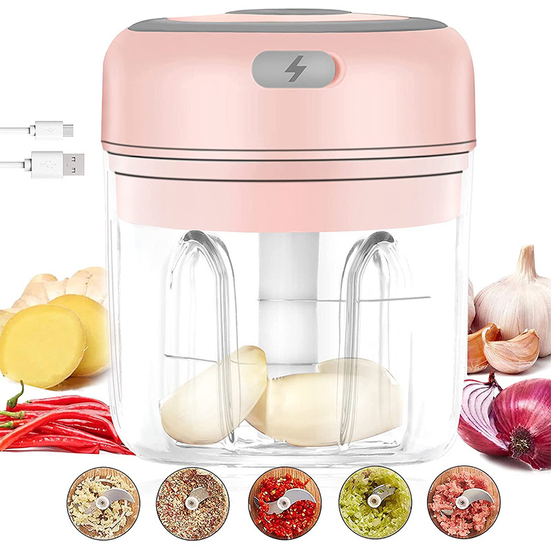 Hot Selling Diverse Colors Electric Wireless Smart Fruit Vegetable Food Grinder Garlic Chopper