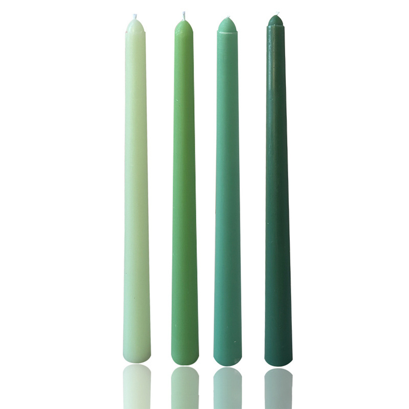 Factory Luxury Paraffin Wax 30.5cm Long Burning Time Stick White Candle For Wedding