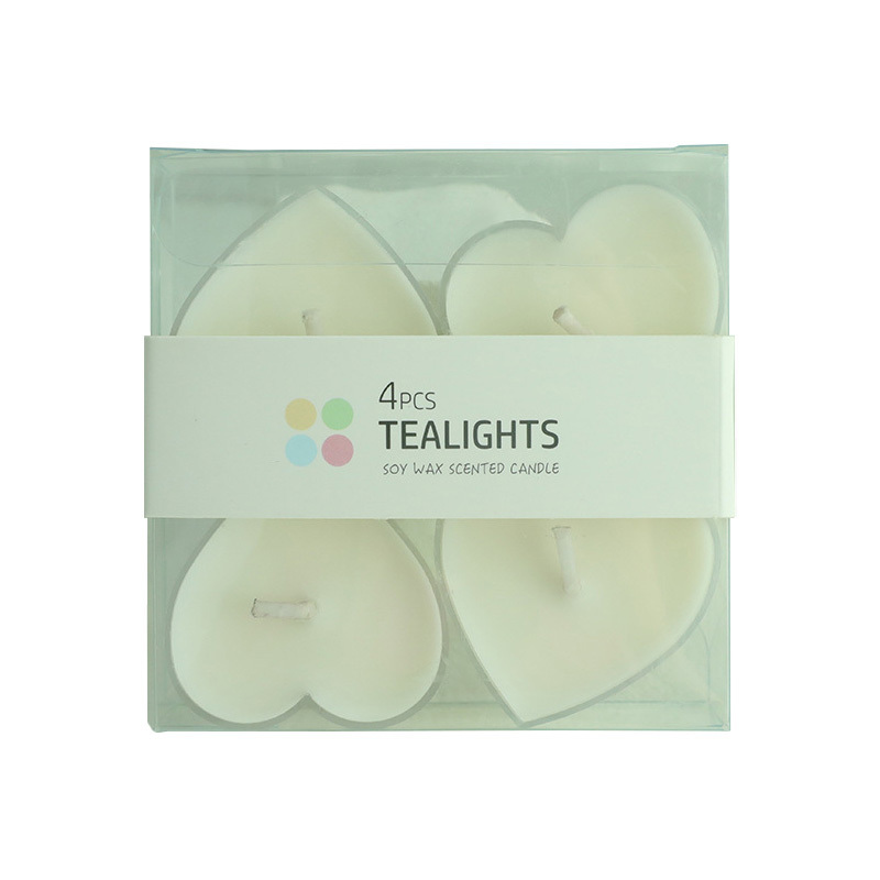 Hot Sale Luxury Private Label Soy Wax Personalized Decoration Aromatherapy 4pcs Tealight Scented Candles