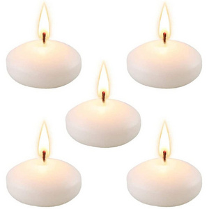 Premium Quality 4.5 Cm Finished Candles Long Burning Time Religious Activities Floating Candle For Cylinder Vase