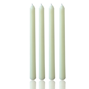 Factory Luxury Paraffin Wax 30.5cm Long Burning Time Stick White Candle For Wedding