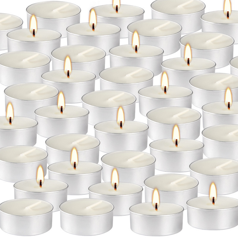 Wholesale Unscented Tea Light Candle 50/100 White Small Candle for Wedding Party Decoration