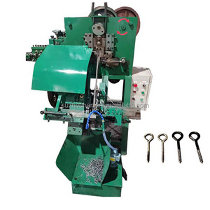 Full automatic 9 Type Open Close Metal screw eye hook bolt making machine