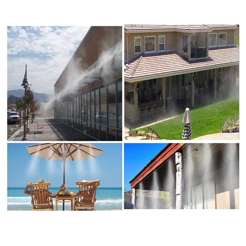 Balidao New Design Auto Umbrella Misters Outside Patio Mist Cooling System Garden For Park Fog