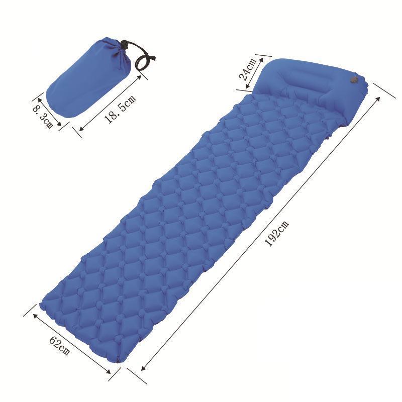 tent tpu air mattress with comfortable sponge pillow outdoor Camping Travelling Pad Ergonomic Hiking Self Inflatable cushion