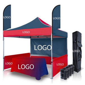 10x10 advertising logo Outdoor Aluminum Exhibition Event Marquee gazebos Canopy Pop Up Custom Printed Trade show Tents