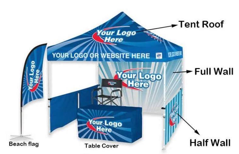 10x10 advertising logo Outdoor Aluminum Exhibition Event Marquee gazebos Canopy Pop Up Custom Printed Trade show Tents