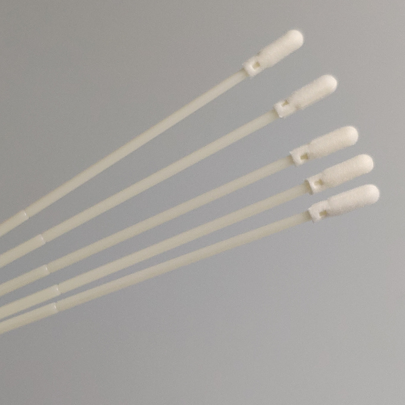 Sample Gathering Swab Foam Tipped Disposable Swab with Breakpoint 80mm