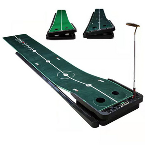 Indoor Golf Swing Training Net Mini  Golf  Course Mat Indoor Putting Green