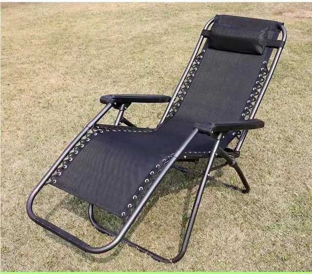 Adjustable Foldable Outdoor Indoor Leasure Reclining Relax Folding  Beach Mesh Lounge Recliner Chair