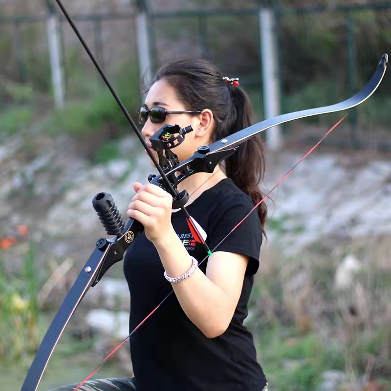 JIT Bow And Arrow Shooting Sports Compound Bow Traditional Bow Archery Equipment Outdoor Games Alloy Metal Hunting Slingshot