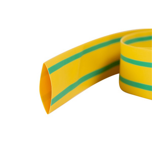 Green-yellow Heat Shrinkable Sleeve 40mm Silicone Heat Shrink Tube Cable Protection usbar Sleeve