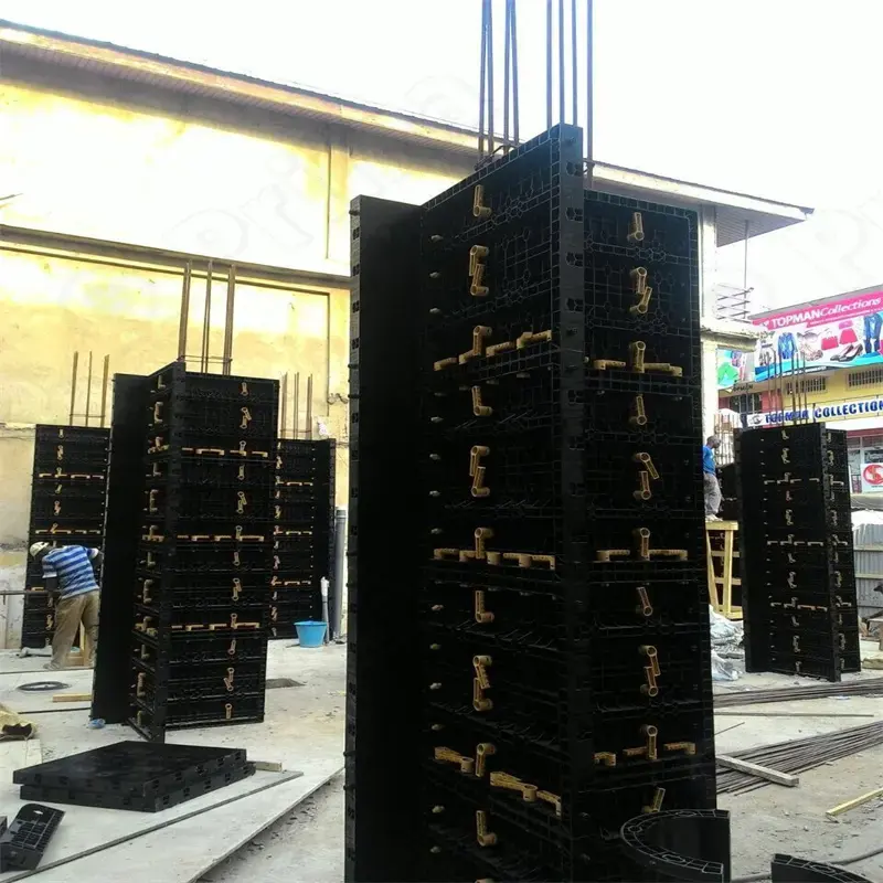 Plastic column concrete formwork shuttering panel accessories for construction materials