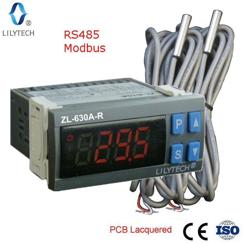 ZL-630A-R, thermostat modbus, Temperature Controller with rs485, Cold Storage controller modbus, Lilytech