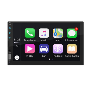 Crbrillar Double Din Car Stereo Carplay Car Radio Autoradio 2 Din 7'' HD Touch Screen Android Auto BT AUX-IN USB FM Receiver