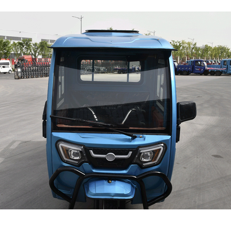 Cheap Price Stainless Steels Cab Enclosed Electric Cargo Tricycle1.5 M Enclosed Van Electric Trike For Delivery