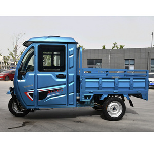 Cheap Price Stainless Steels Cab Enclosed Electric Cargo Tricycle1.5 M Enclosed Van Electric Trike For Delivery