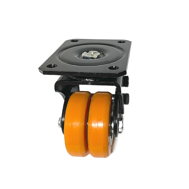 Polyurethane casters Heavy Duty Suspension Double Row Wheel