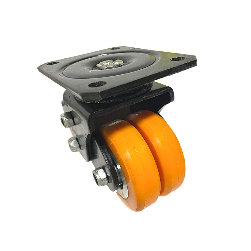 Polyurethane casters Heavy Duty Suspension Double Row Wheel