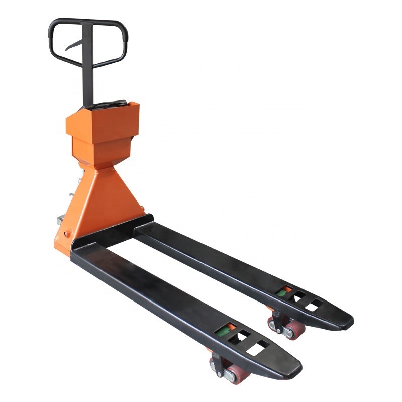 1000kg 1 ton Capacity AC Casting Hydraulic Pump Manual  Forklift Weighing Scale Hand Pallet Jack Scale