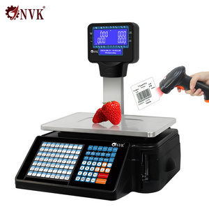 NVK TM-A 2022 New 30Kg Digital Electronic Weighing Scale with Printer for Supermarket Retail Barcode Label Scale