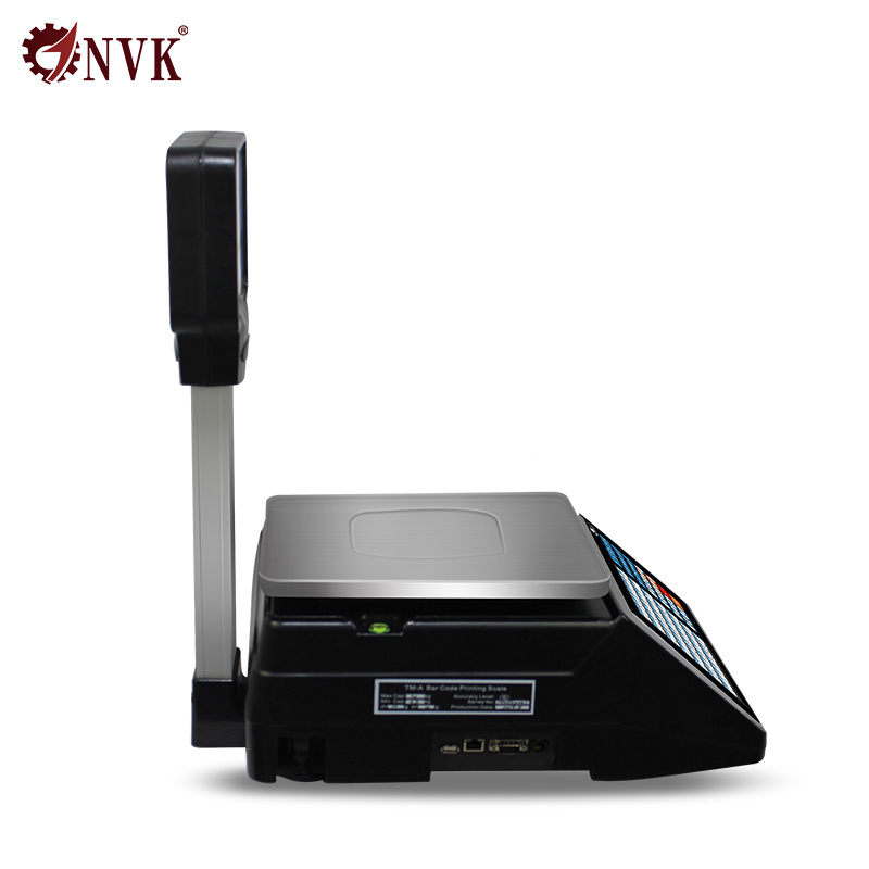 NVK TM-A 2022 New 30Kg Digital Electronic Weighing Scale with Printer for Supermarket Retail Barcode Label Scale