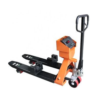 1000kg 1 ton Capacity AC Casting Hydraulic Pump Manual  Forklift Weighing Scale Hand Pallet Jack Scale