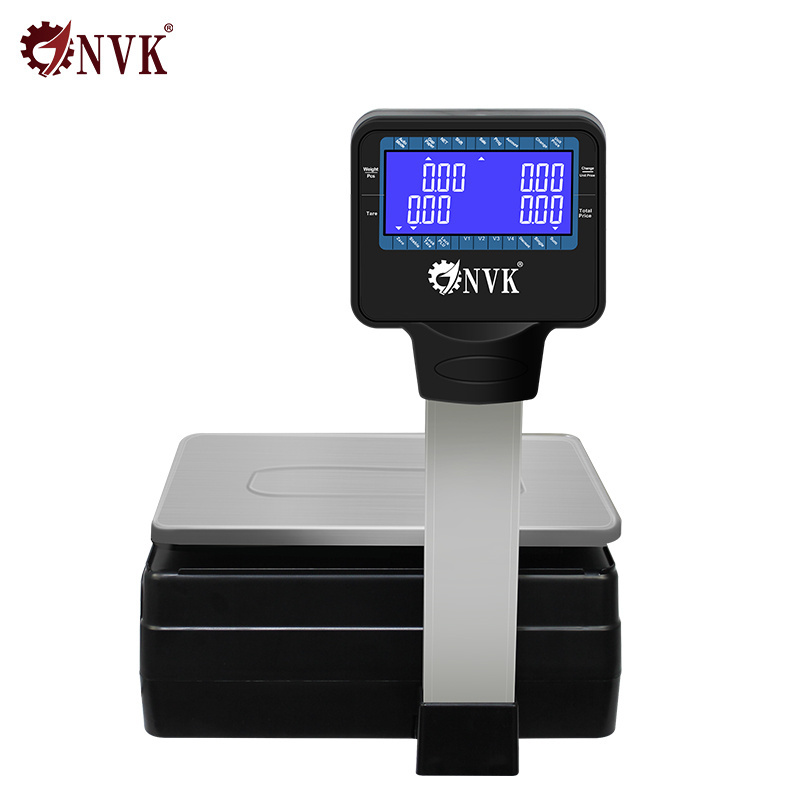 NVK TM-A 2022 New 30Kg Digital Electronic Weighing Scale with Printer for Supermarket Retail Barcode Label Scale