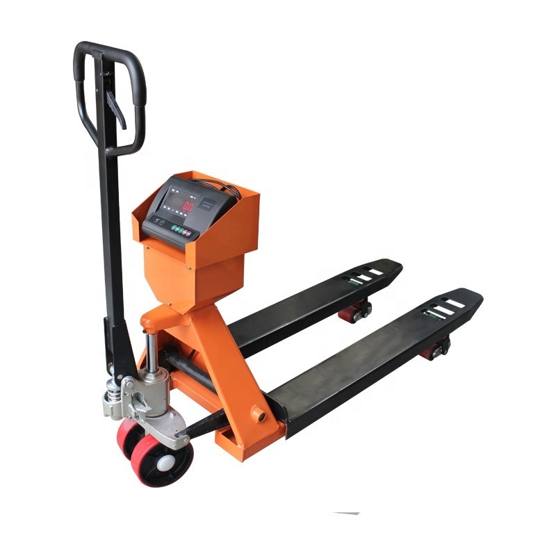 1000kg 1 ton Capacity AC Casting Hydraulic Pump Manual  Forklift Weighing Scale Hand Pallet Jack Scale