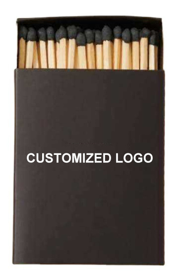 Customized Exquisite 350g Black Card Match Black Rod Red Head Black Head Matches