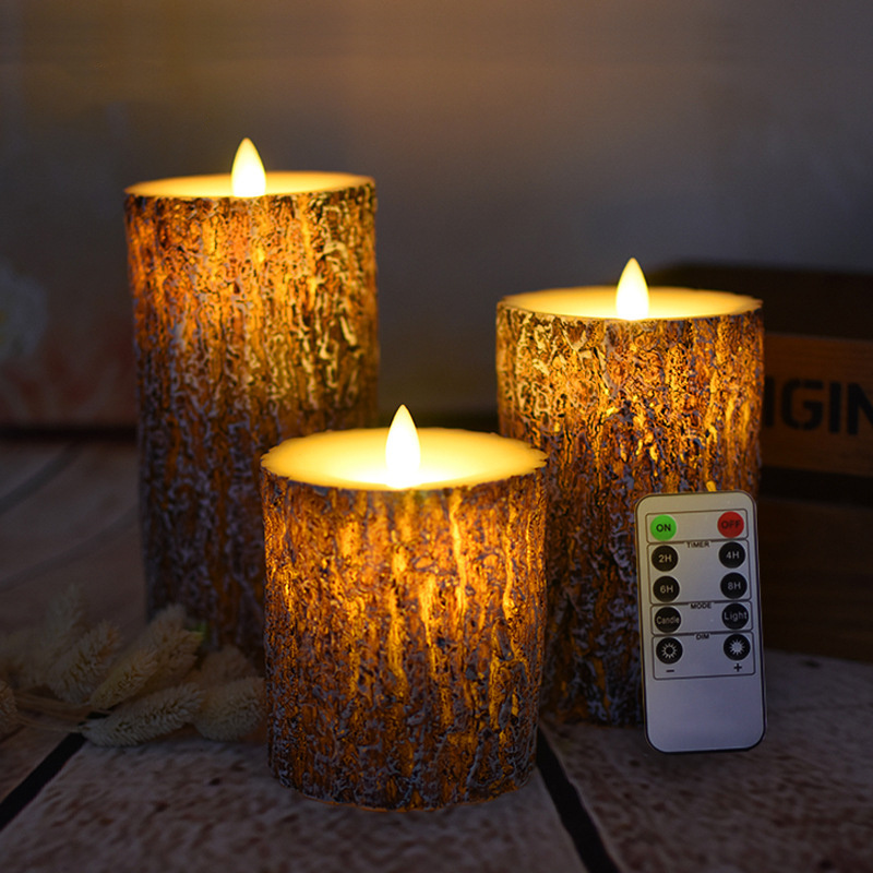 Cheap Price Pine Tree Appearance Romantic Atmosphere Proposal Remote Control Led Candle Light