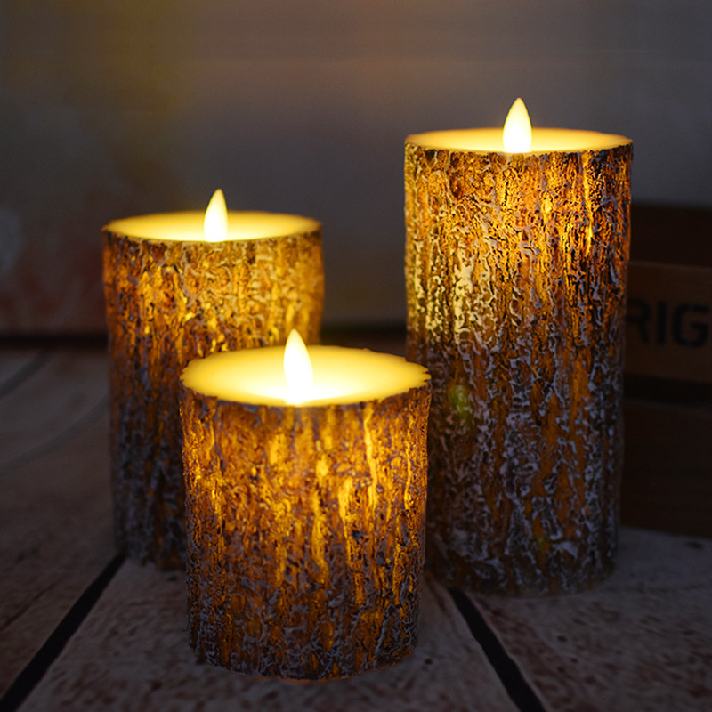 Cheap Price Pine Tree Appearance Romantic Atmosphere Proposal Remote Control Led Candle Light