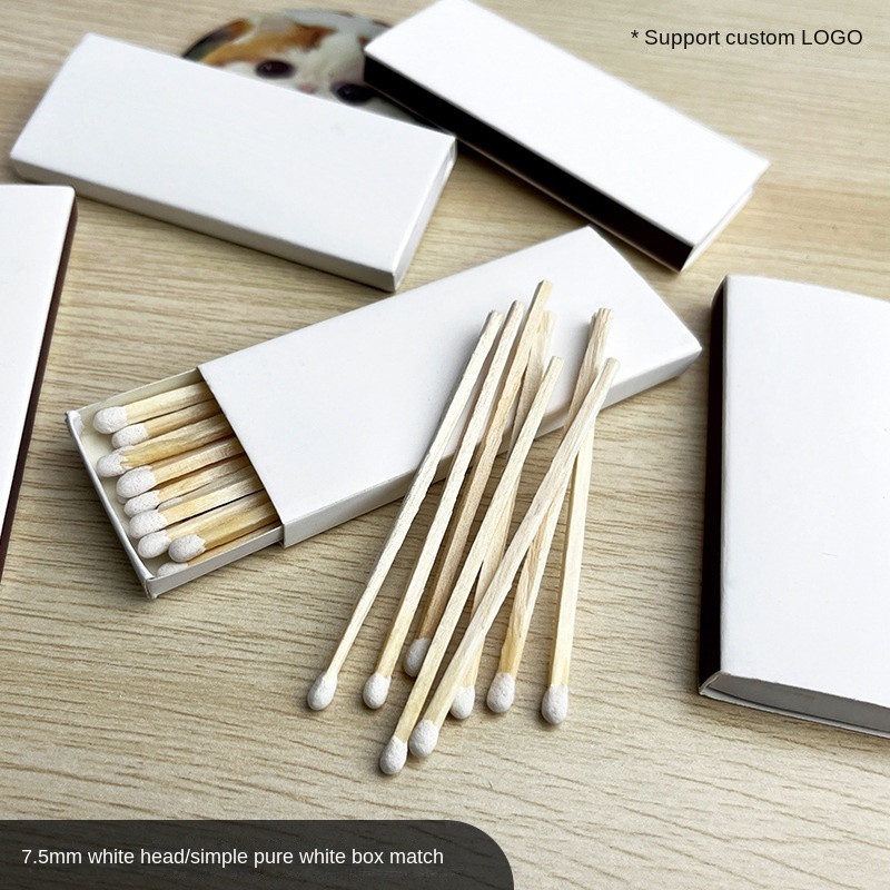 Best Price White Box Wordless Lengthened Match 75mm 15 Stick Per Box Light Long Matches