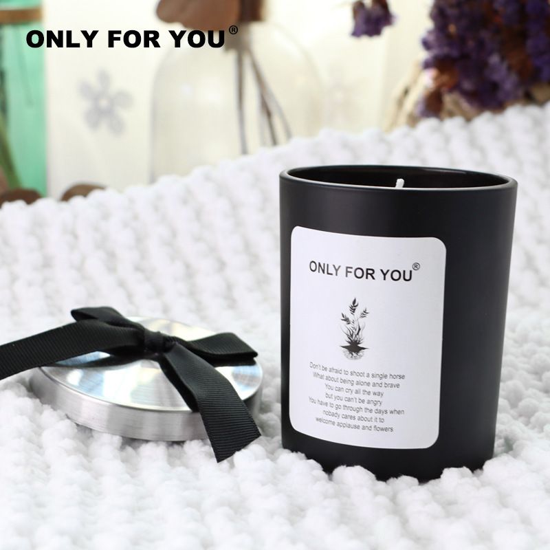 Custom Logo Luxury White Candle Aromatherapy Candle Large Bow Iron Jars  Lids Cover Scented Candle