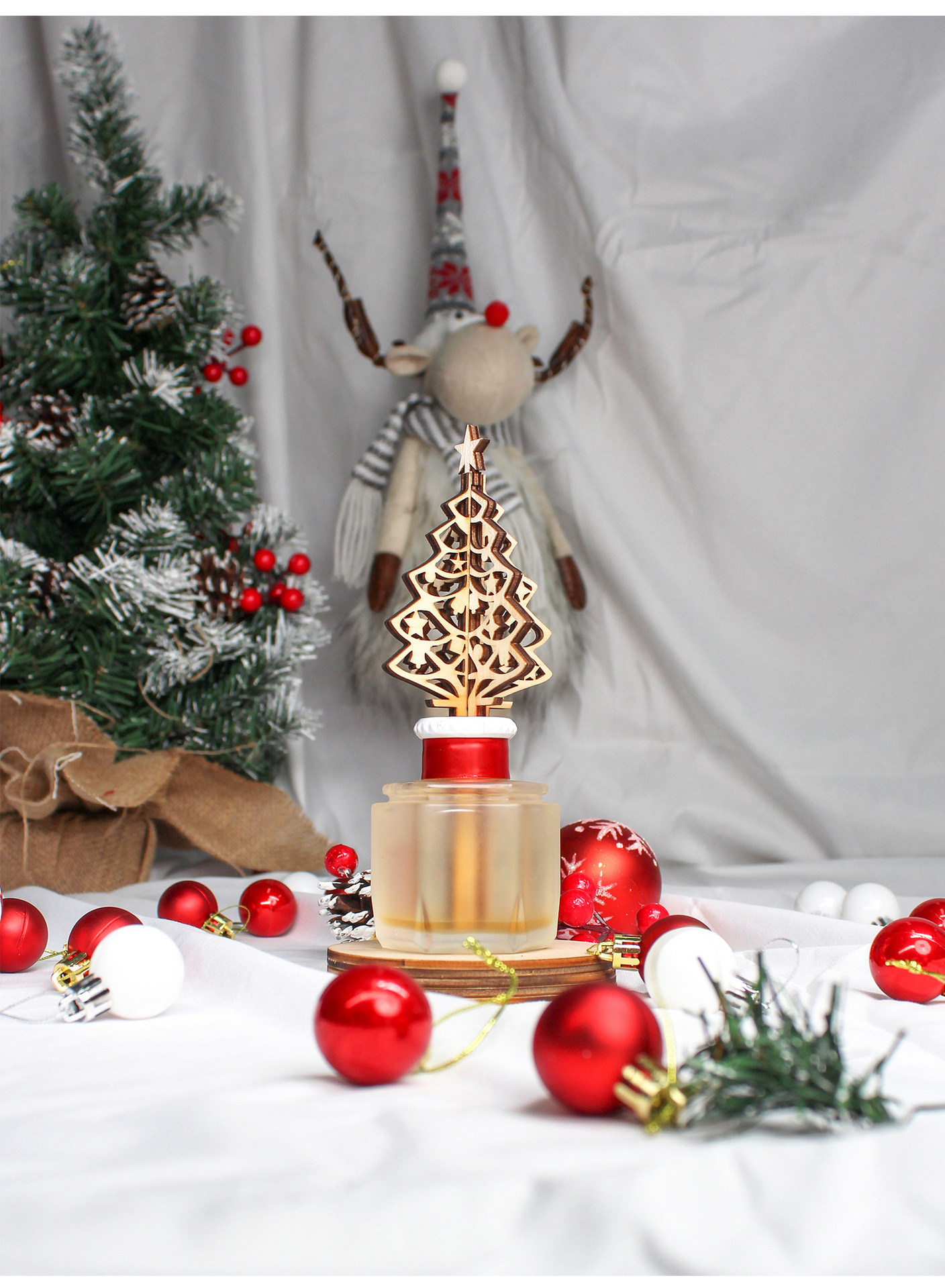 High-End Ornaments Christmas Interior Atmosphere Rattan Oil Fragrance Reed Diffuser