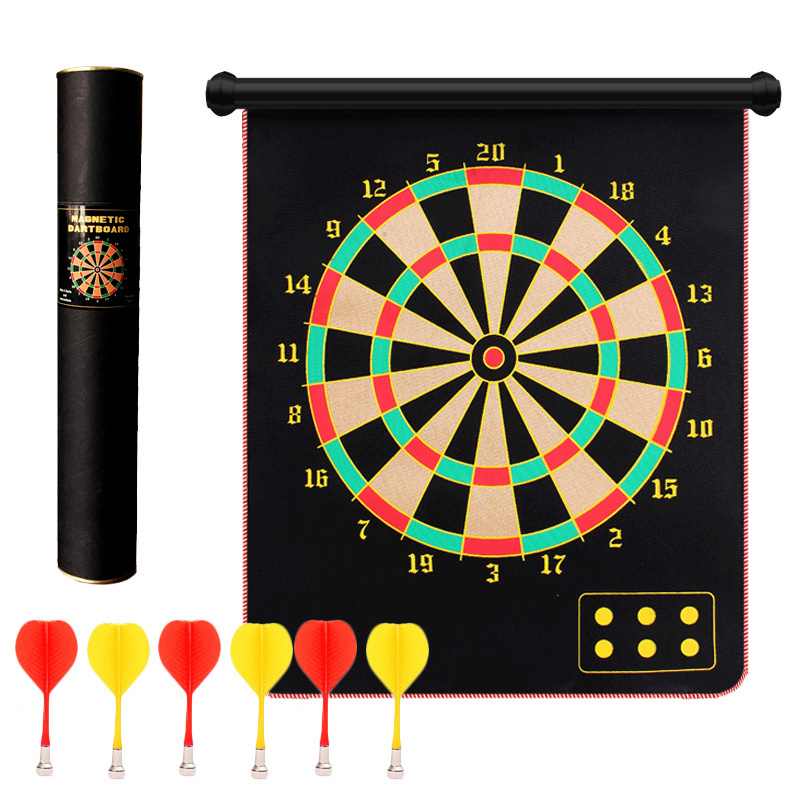 Portable Customized kids dart score Boards Club Home Indoor Mat Magnetic Dartboard Set Darts Board