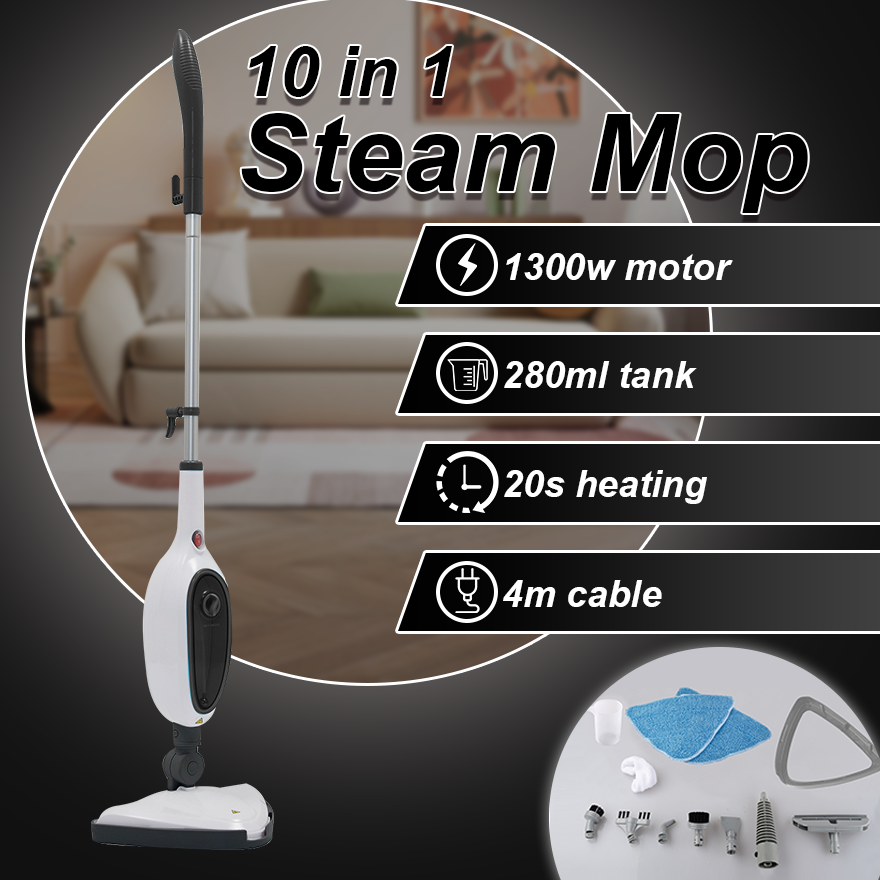 Purolf 12 In 1Wholesale Factory Price High Quality Electric Steam Cleaner Mop Handheld Commercial Industrial Steam Mop