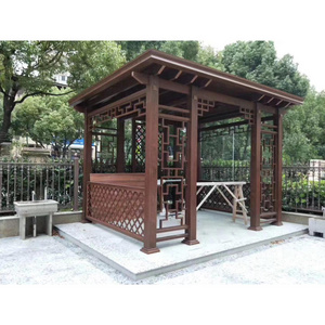 Nice Price Fashion glass waterproof gazebo outdoor hard top perfola Aluminum alloy pavilion