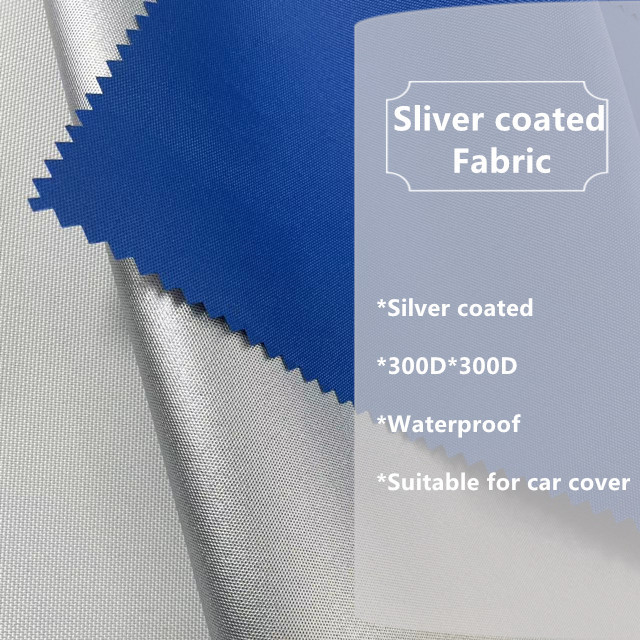 300D Silver coated waterproof outdoor tent oxford fabric for car cover