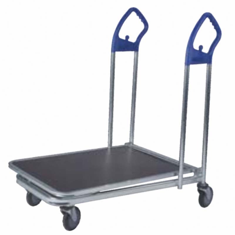 Black Heavy Duty Folding Steel Warehouse Hand Platform Hand Truck Trolley