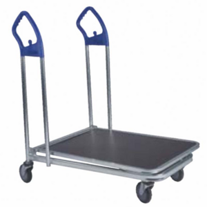 Black Heavy Duty Folding Steel Warehouse Hand Platform Hand Truck Trolley