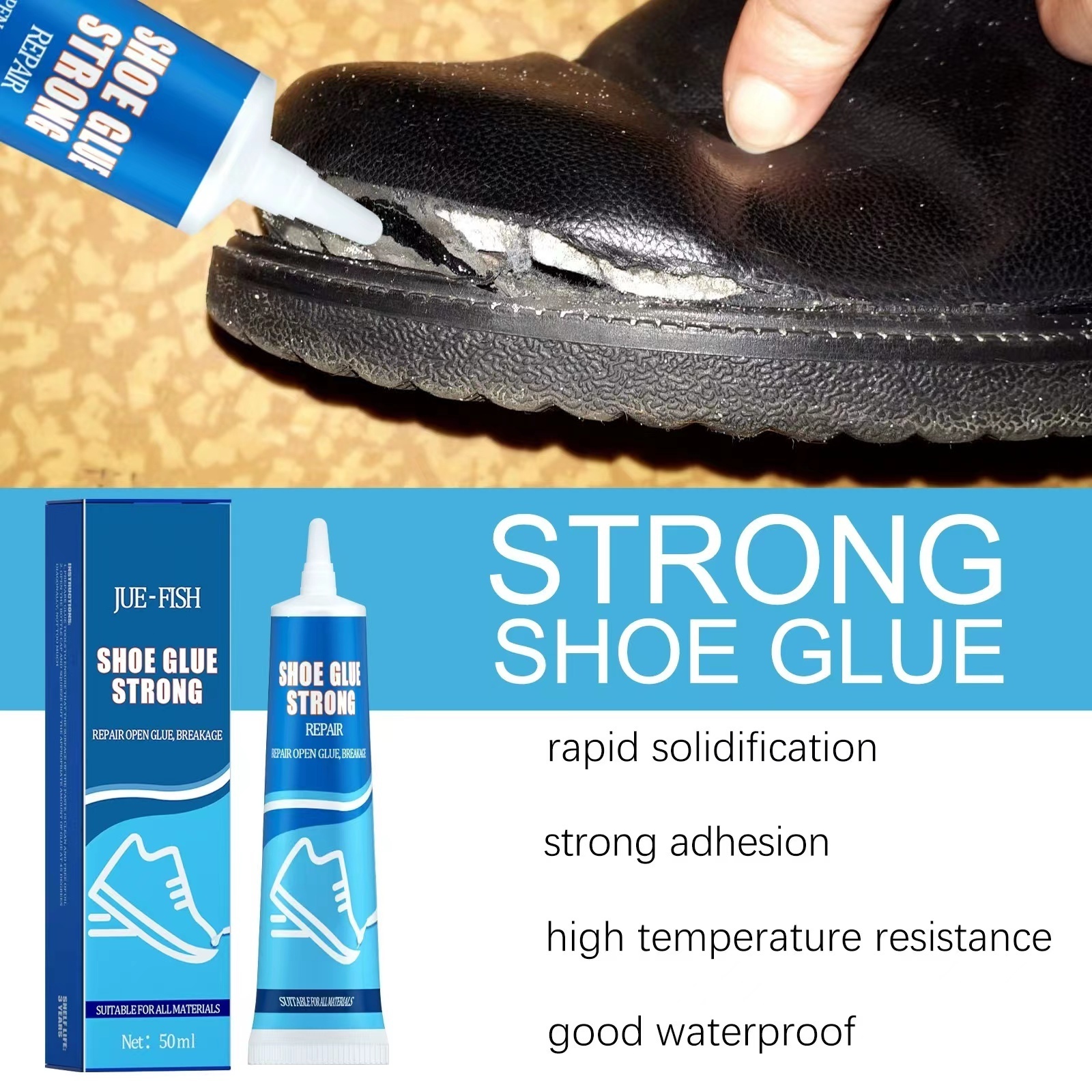 50ml Hi quality strong instant adhesive leather plastic bonding transparent paste gel glue