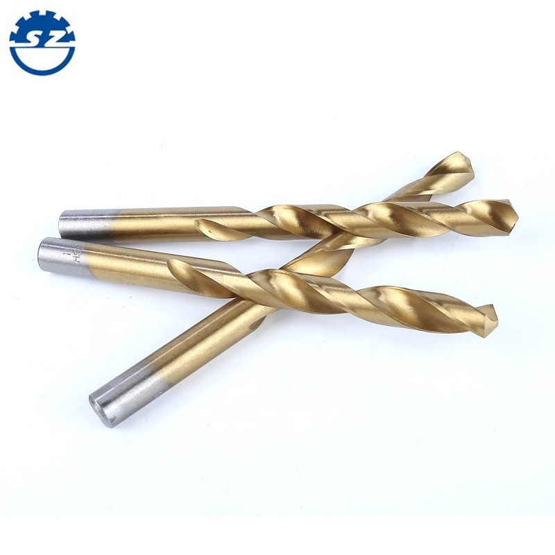 DIN 338   HSS 4341 Titanium Coated Straight Shank Twist Dril Bit For Metal Drilling