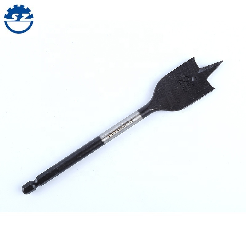 High Carbon Steel Hex Shank Spade Flat Wood Drill Bit