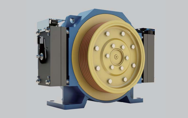 Passenger Elevator Motor Permanent Magnet Synchronous Gearless Traction Machine