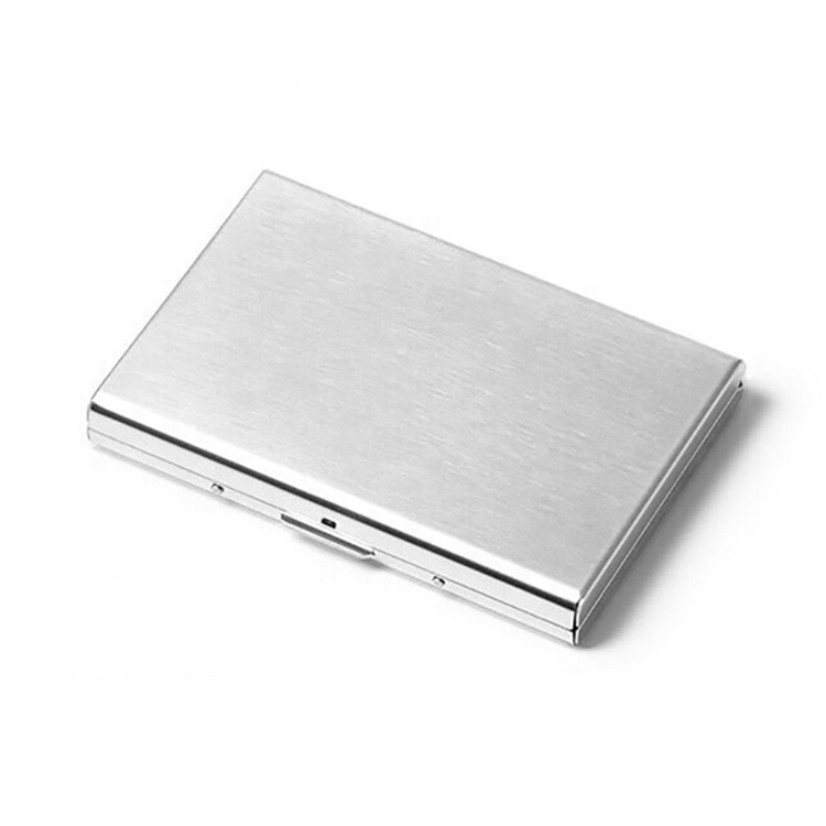 hot selling black titanium stainless steel RFID metal credit card holder